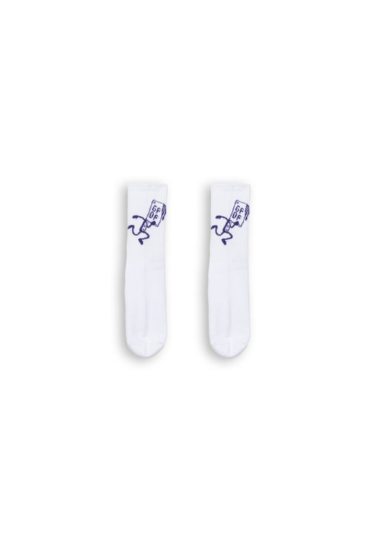 RunnMobb Running Sock White