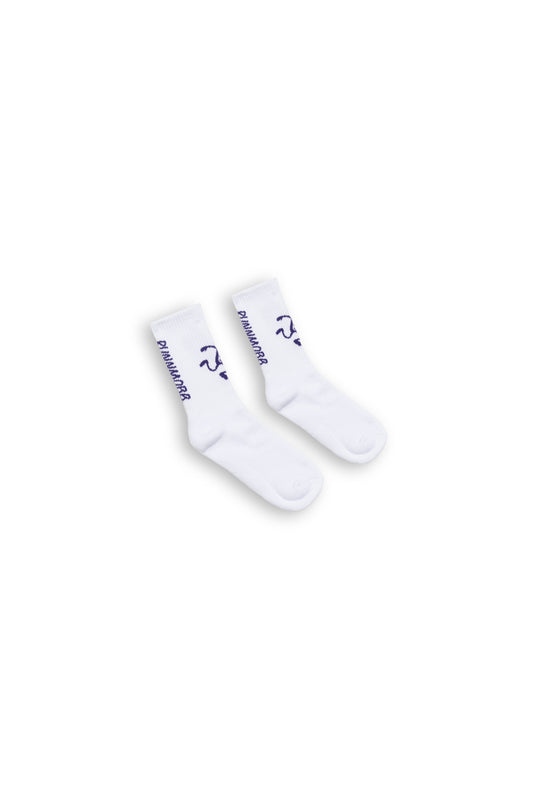 RunnMobb Running Sock White